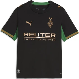Puma Borussia Mönchengladbach 2026/2027 Auswärtstrikot kurzarm puma black/archive green (Junior)
