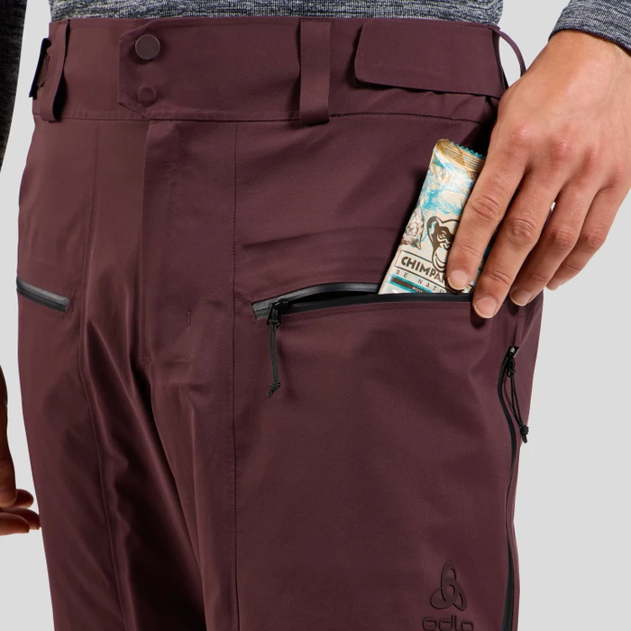 Odlo X-Alp 3L Hardshell Skihose lang fudge (Herren)