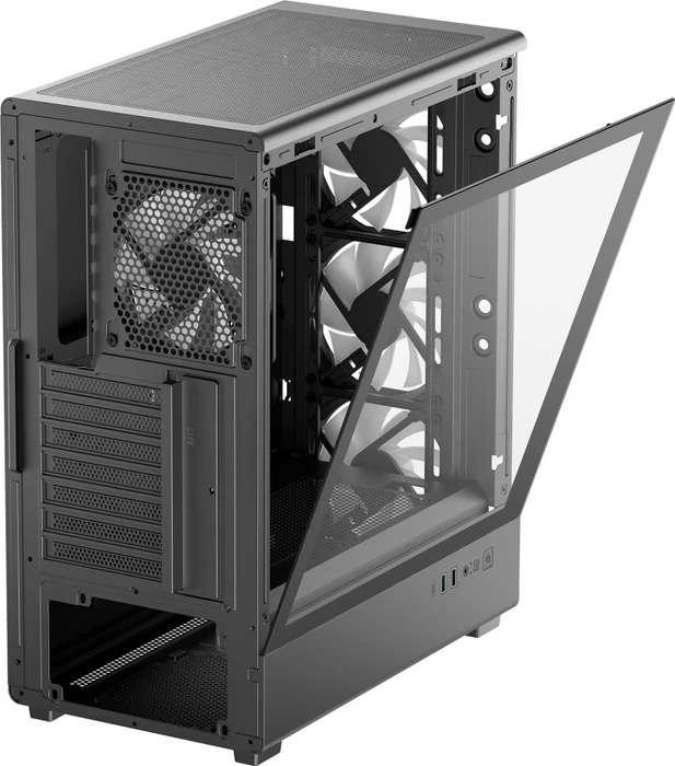 DeepCool CC550 4F, schwarz, Glasfenster