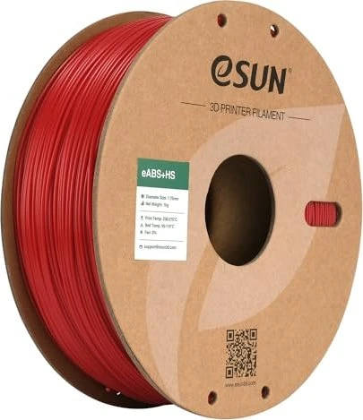 eSUN ABS+, Fire Engine Red, Spule, 1.75mm, 1.00kg