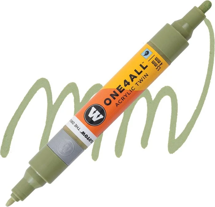 Molotow ONE4ALL Twin 1.5/4mm Acrylmarker amazonas hell