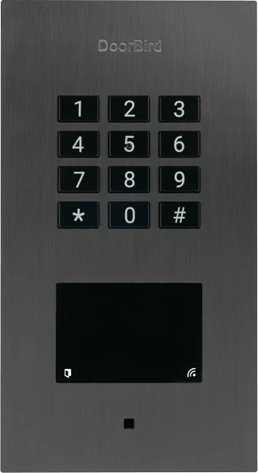 DoorBird A1121 IP Zugangskontrollsystem, 500 Mitarbeiter, Edelstahl V2A gebürstet, Titan, Unterputz