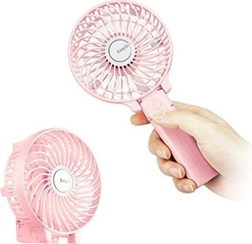 EasyAcc Handventilator/Tischventilator rosa