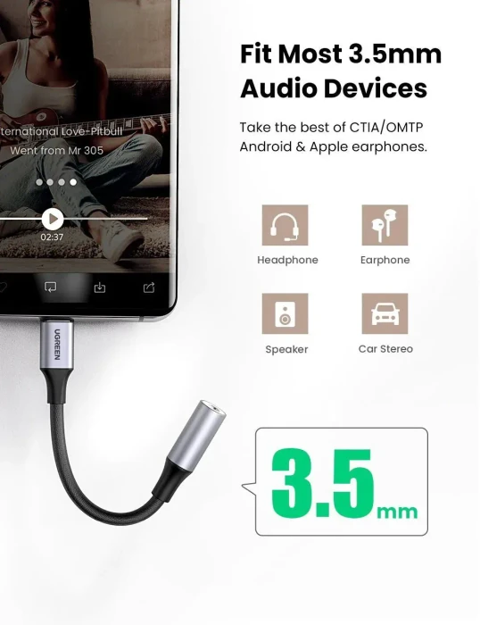 Ugreen USB-C auf 3.5mm-Klinke Audio Adapter