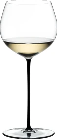 Riedel Fatto A Mano Oaked Chardonnay Weißweinglas schwarz