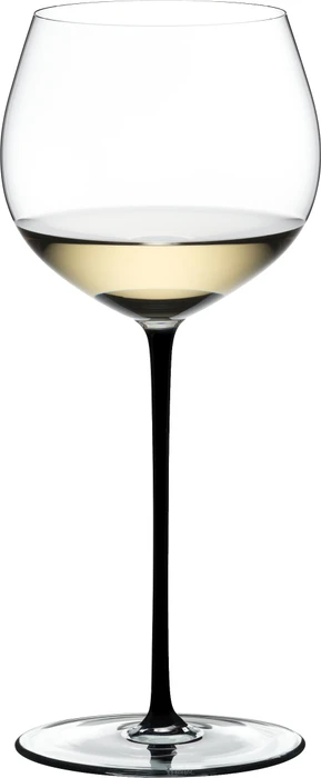 Riedel Fatto A Mano Oaked Chardonnay Weißweinglas schwarz