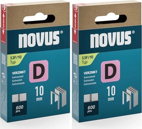 Novus Typ 53 F/10 Tacker-Klammern, 10x11.3mm, 600 Stück