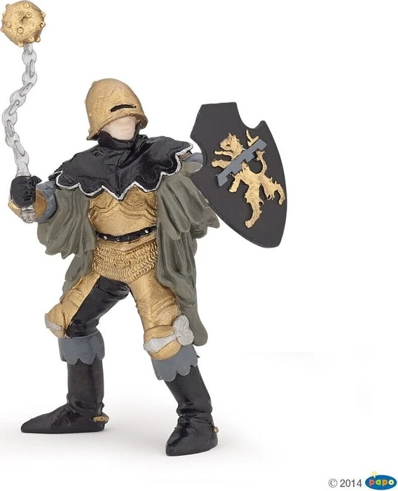 Papo Die Welt des Mittelalters - Ritter mit Morgenstern schwarz