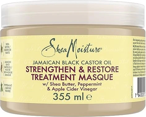 Shea Moisture Jamaican Black Castor Oil Strengthen & Restore Treatment Haarmaske, 355ml