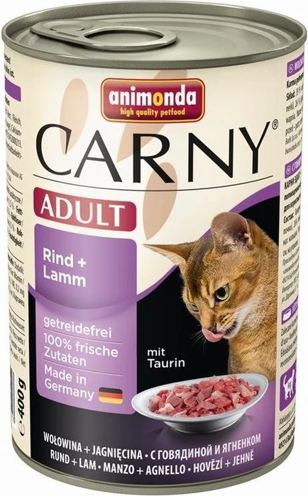 animonda Carny Rind und Lamm, 2.40kg (6x 400g)