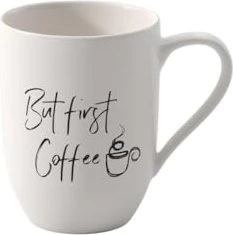 Villeroy & Boch Statement Becher mit Henkel But first Coffee 280ml