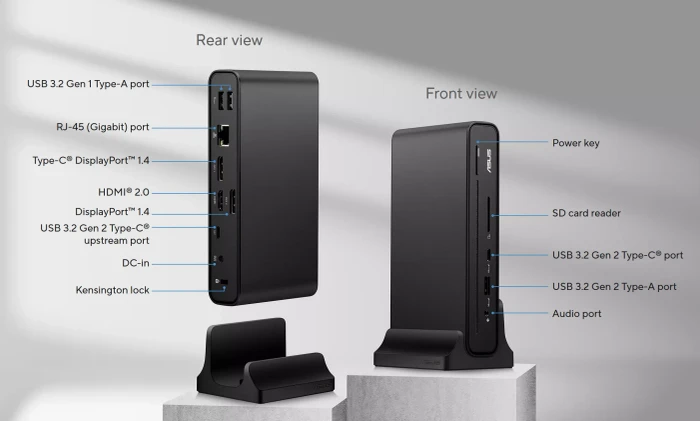 ASUS Triple Display USB-C Dock Duo DC301 Duo, USB-C 3.1 [Buchse]