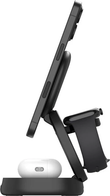Belkin BoostCharge Kompakte magnetische 3-in-1-Ladestation (15W) schwarz