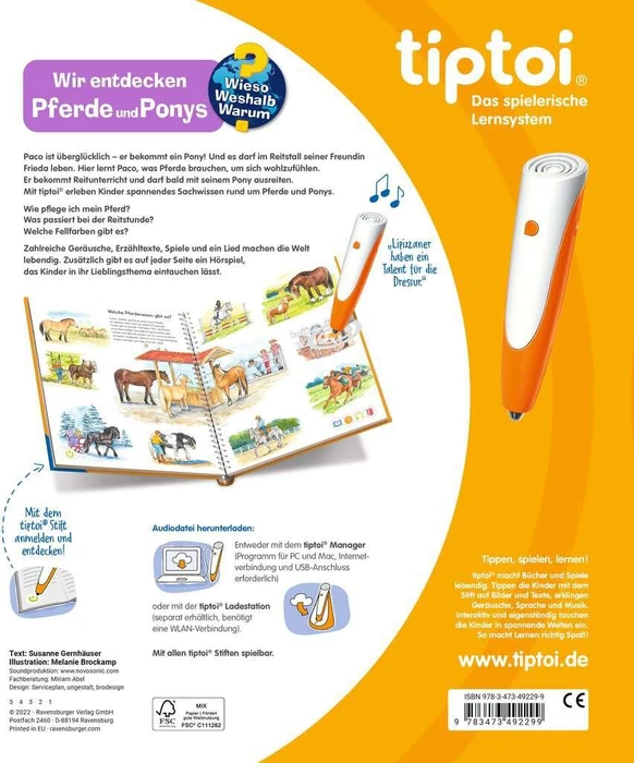 Ravensburger tiptoi Buch: Wieso? Weshalb? Warum?: Wir entdecken Pferde und Ponys