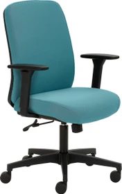 Mayer Sitzmöbel myTriton 2219 Stoff 30616 Bürostuhl mit 3D-Armlehnen, türkis