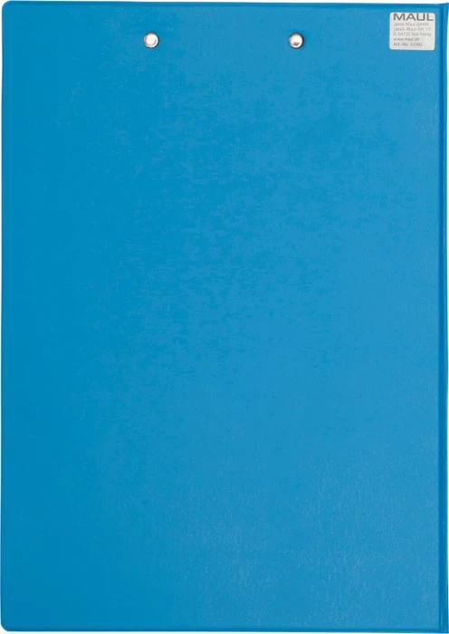 Maul Klemmbrettmappe mit Folienüberzug, A4, hellblau