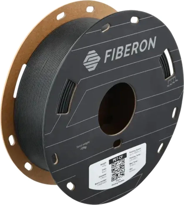Polymaker Fiberon PET-CF17, schwarz, Spule, 1.75mm, 500g