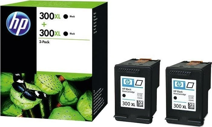 HP Druckkopf mit Tinte 300 XL schwarz, 2er-Pack