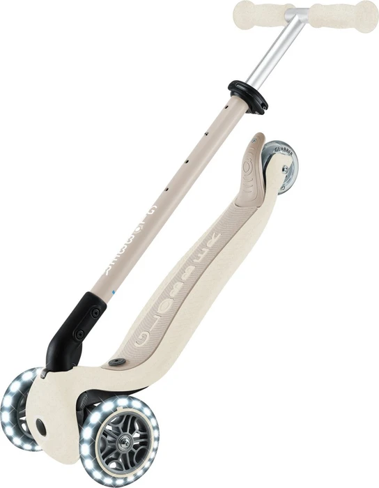 Globber Go Up Active Lights Ecologic Kickboard coconut white