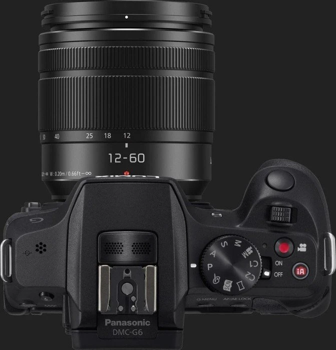 Panasonic Lumix DMC-G6 schwarz mit Objektiv Lumix G Vario 12-60mm 3.5-5.6 ASPH Power OIS