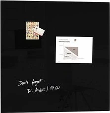 Sigel Artverum Glas-Magnetboard, schwarz, 100x100cm (GL 200)