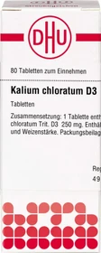 DHU Kalium chloratum D3 Tabletten, 80 Stück
