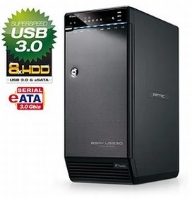 Fantec QB-X8US3, USB-B 3.0/eSATA