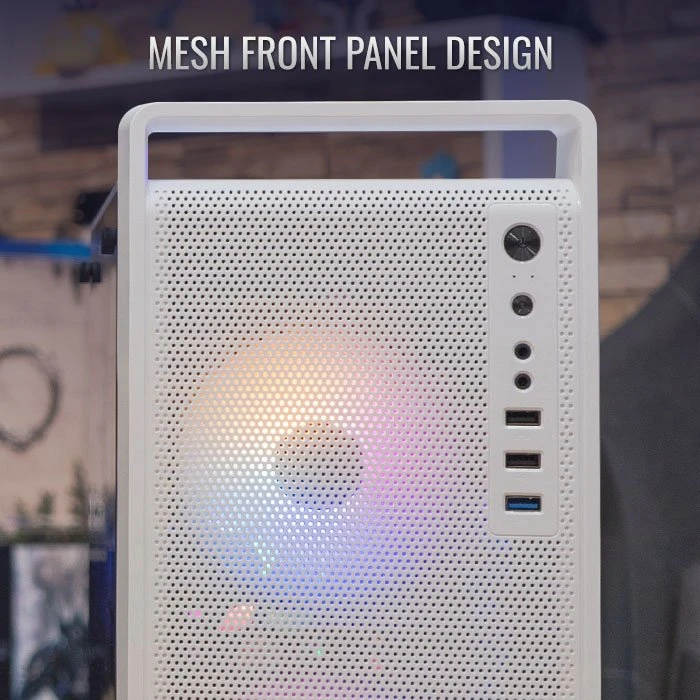 AeroCool CS-109 [V1] White, Glasfenster