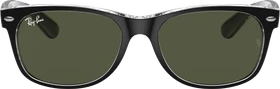 Ray-Ban RB2132 New Wayfarer Color Mix 58mm black-transparent/green classic