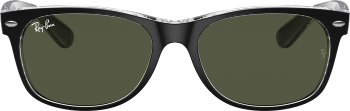 Ray-Ban RB2132 New Wayfarer Color Mix 58mm black-transparent/green classic