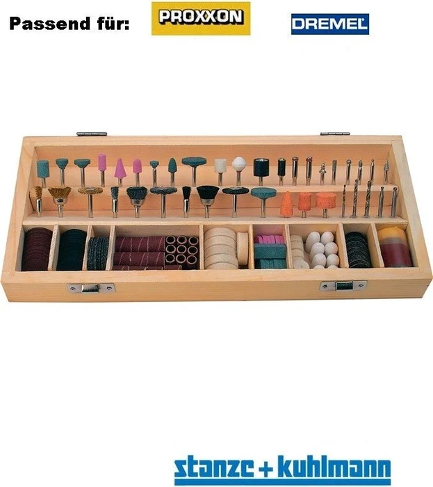 Mannesmann M92568 Zubehörset für Multifunktionswerkzeug inkl. Werkzeugbox, 200-tlg.