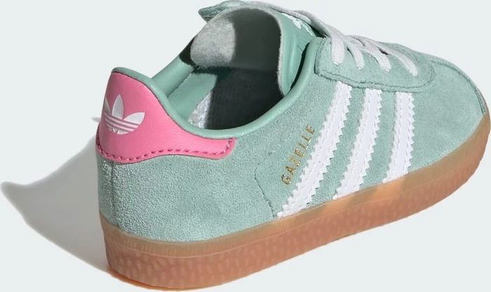 adidas Gazelle Comfort Closure Elastic Laces hazy green/cloud white/bliss pink (Junior)