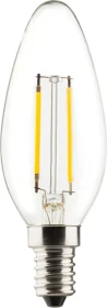 Müller Licht Filament LED Kerze Retro E14 2.5W/927 warmweiß klar