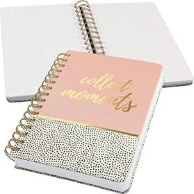 Sigel Jolie Spiral-Notizbuch, A5, punktiert, Hardcover, Motiv Sweet Dots, 120 Blatt