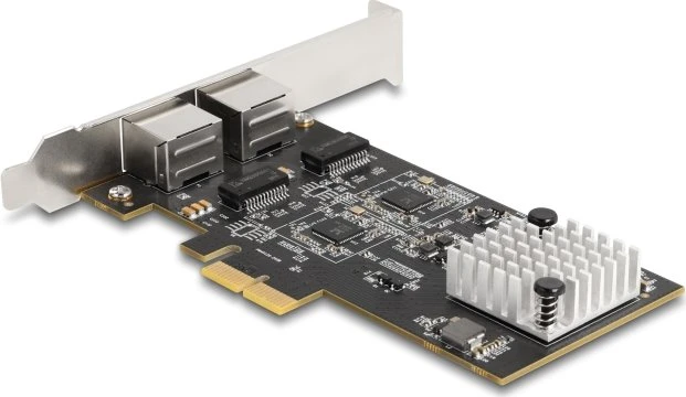 DeLOCK 5G LAN-Adapter, 2x RJ-45, PCIe 3.0 x2