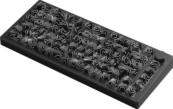Akko Monsgeek M1 V5 Contour Lines, schwarz, LEDs RGB, hot-swap, V3 Piano Pro, USB/Bluetooth, US