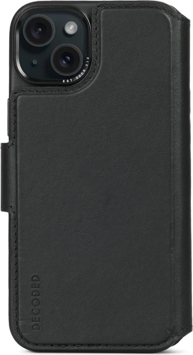 Decoded Leather Detachable Wallet MagSafe für Apple iPhone 15 Plus schwarz