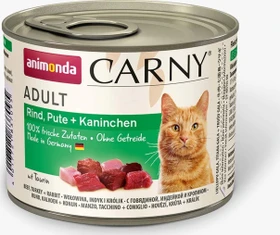 animonda Carny Adult Rind, Pute und Kaninchen, 200g