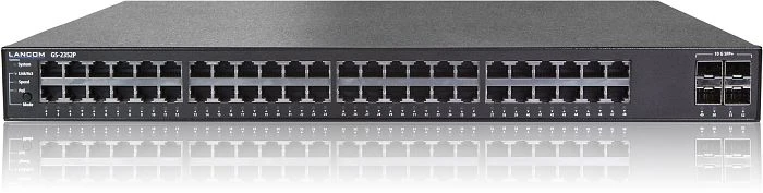 Lancom GS-2352 Rackmount Gigabit Managed Switch, 48x RJ-45, 4x SFP+, 370W PoE+