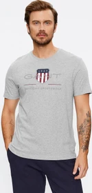 Gant Archive Shield T-Shirt kurzarm grey melange (Herren)