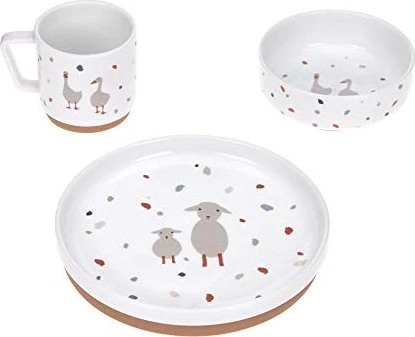 Lässig Tiny Farmer Kinderservice Porzellan sheep & goose, 3-tlg.