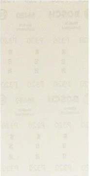 Bosch Professional M480 Best for Wood and Paint Gewebeschleifblatt K320, 115x230mm, 50 Stück