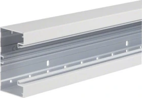 Hager Brüstungskanal-Unterteil zu BRA, 68x130mm, f. Oberteil 80mm, Alu Verkehrsweiß