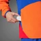 adidas Terrex Multi Climawarm Fleece Anorak semi lucid blue/semi impact orange/pure ruby (Herren) Vorschaubild