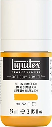 Liquitex Professional Soft Body Acrylic yellow orange azo, 59ml