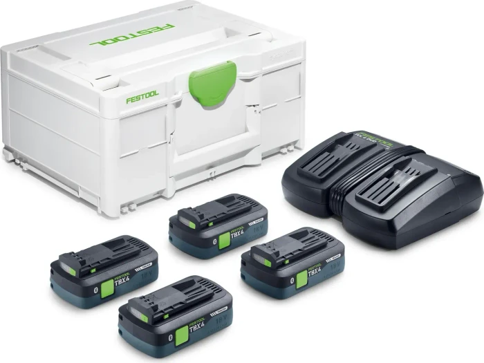 Festool Energie-Set Starterset 18V, 4.0Ah, Li-Ionen, 4 Akkus [16.0Ah] [288Wh]