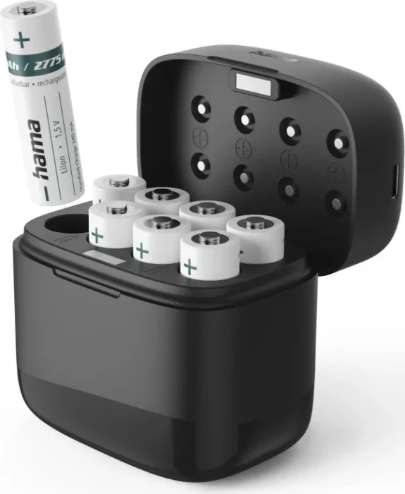 Hama Akku-Ladegerät mit 8x AA Li-Ion-Akku
