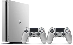 Sony PlayStation 4 Slim - 500GB inkl. 2 Controller silber