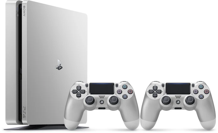 Sony PlayStation 4 Slim - 500GB inkl. 2 Controller silber