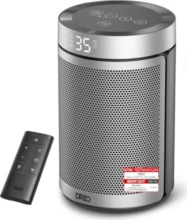 Dreo Atom 316 Keramik-Heizlüfter silber